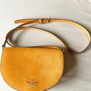 Kate Spade Mustard Luna Crescent Crossbody